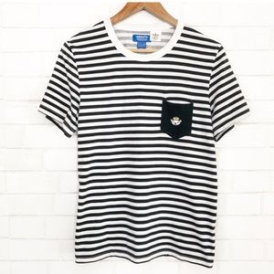 Rare Adidas X Nigo Bear serrated stripe T-shirt
